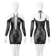 FEE ET MOI - Rose Mesh Hollow-Out Bodystocking (Black) FEE ET MOI - Rose Mesh Hollow-Out Bodystocking (Black)