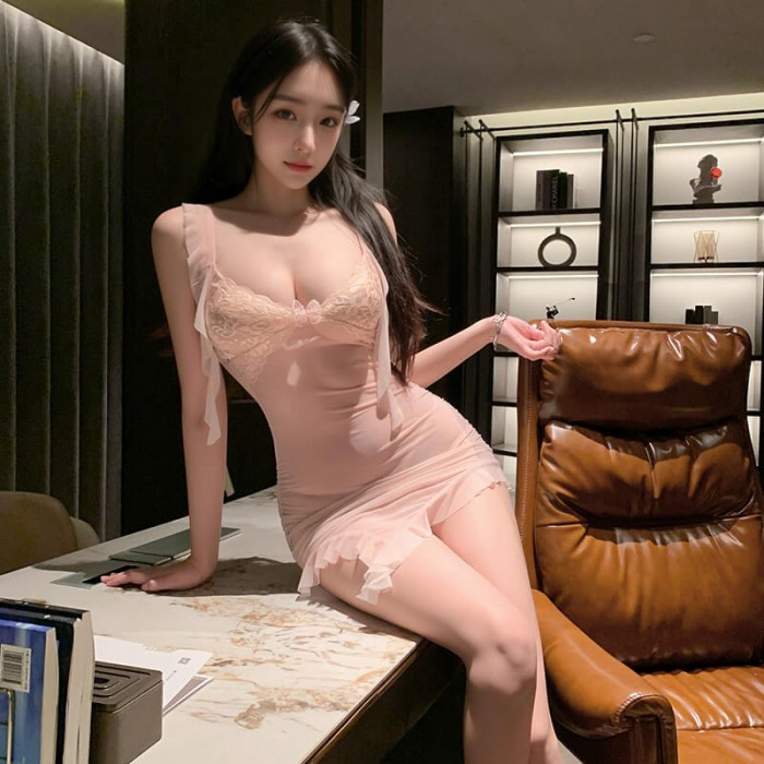 FEE ET MOI - Paris Lover Sheer Fantasy Dress (Pink) FEE ET MOI - Paris Lover Sheer Fantasy Dress (Pink)