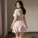 FEE ET MOI - Sweet Mesh Sheer Chest Soft Maid Outfit (Plus Size - Pink White) FEE ET MOI - Sweet Mesh Sheer Chest Soft Maid Outfit (Plus Size - Pink White)