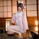 FEE ET MOI - Playful Bunny Print Kimono Robe (Pink - White) FEE ET MOI - Playful Bunny Print Kimono Robe (Pink - White)