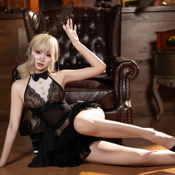 FEE ET MOI - Miss Bunny Dress Set (Black - White) FEE ET MOI - Miss Bunny Dress Set (Black - White)