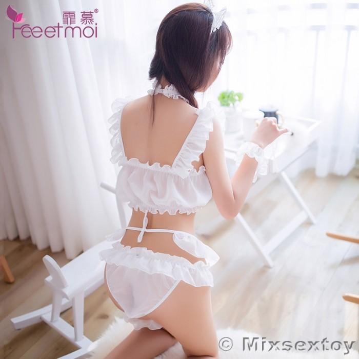 FEE ET MOI Cosplay Sexy Cute Animals Girl Costume (White) FEE ET MOI Cosplay Sexy Cute Animals Girl Costume (White)