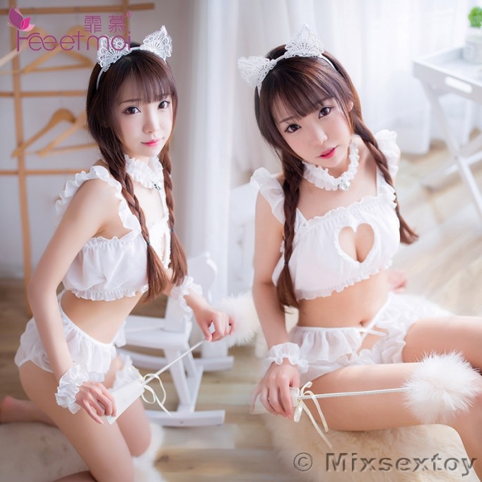 FEE ET MOI Cosplay Sexy Cute Animals Girl Costume (White) FEE ET MOI Cosplay Sexy Cute Animals Girl Costume (White)