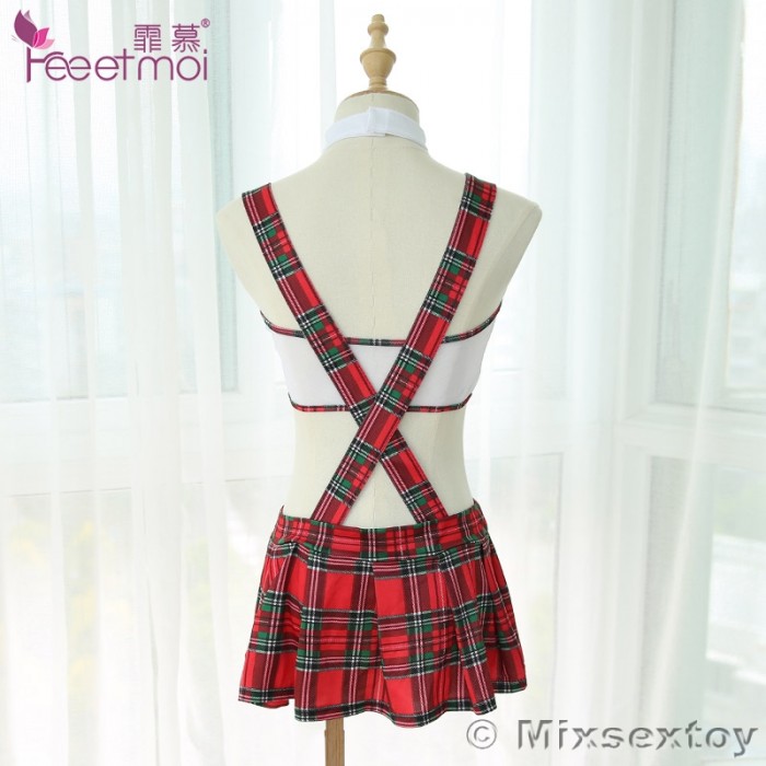 FEE ET MOI Innocent Sweet Student Costume (Red - White) FEE ET MOI Innocent Sweet Student Costume (Red - White)