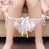 FEE ET MOI Butterfly Lace Open File Sexy Underwear (White)