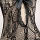 FEE ET MOI Sexy Seethrough Opened Body Stockings (White)