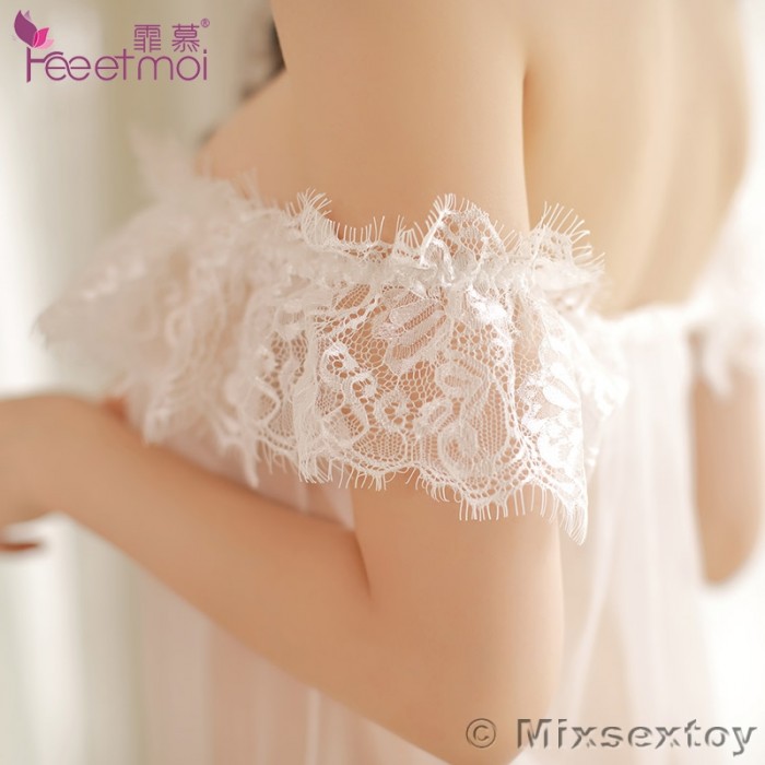 FEE ET MOI Sexy Lace Seethrough Body Sleepwear (White) FEE ET MOI Sexy Lace Seethrough Body Sleepwear (White)