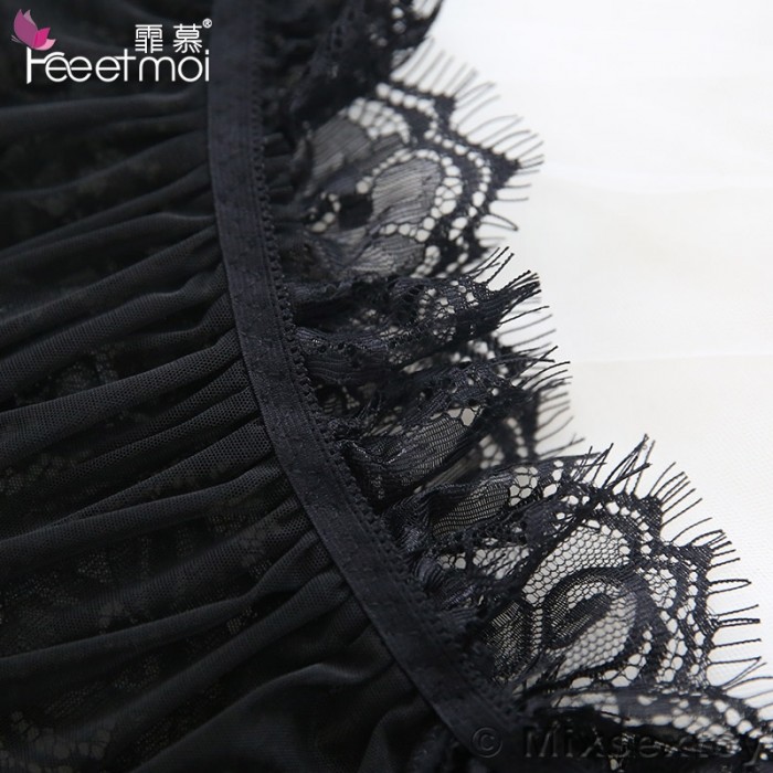 FEE ET MOI Sexy Lace Seethrough Body Sleepwear (Black) FEE ET MOI Sexy Lace Seethrough Body Sleepwear (Black)