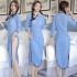 FEE ET MOI Lace Cheongsam Lingerie (Blue)