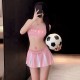 FEE ET MOI - Soccer Cheerleader Sporty Costume Set (Pink - White) FEE ET MOI - Soccer Cheerleader Sporty Costume Set (Pink - White)