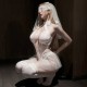 FEE ET MOI - Seductive Bridal Plunge Lace Crotchless Set (White) FEE ET MOI - Seductive Bridal Plunge Lace Crotchless Set (White)